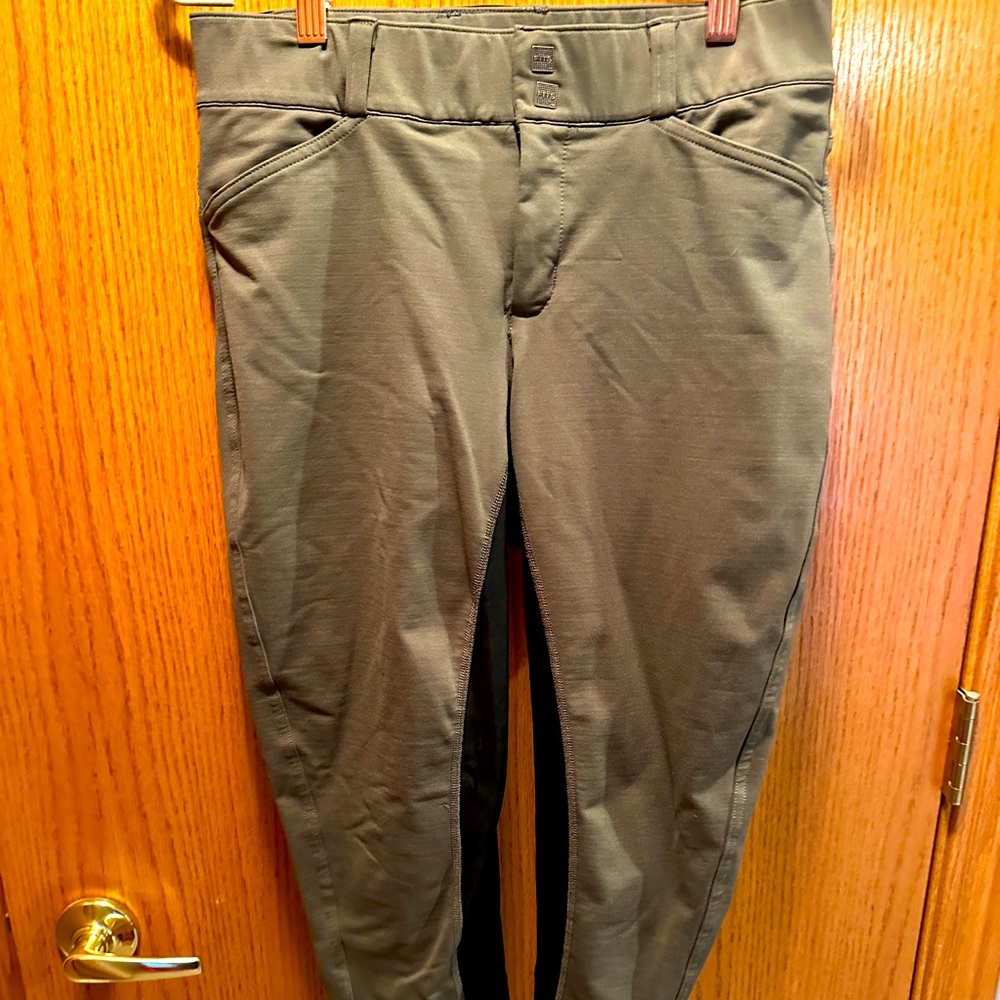 FITS Full Seat Breeches Olive Green Medium/Large GUC
